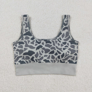 Gray Camo Adult Top