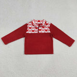 Heart Red Fleece Pullover Plush Coat Girls Valentines Top