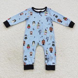 Vampires Blue Boys Halloween Romper