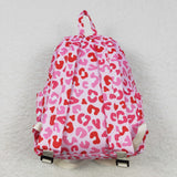 Leopard Print Pink Backpack