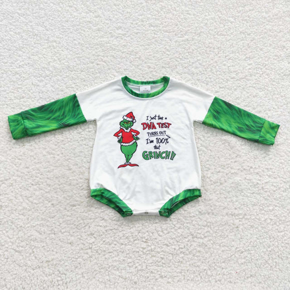 Cartoon Letters Boys Christmas Romper