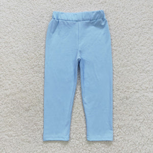 Solid Sky Blue Legging Girls Pants