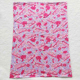Cartoon Dolls Leopard Print Pink Blankets