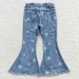 Stars Light Flared Girls Jeans Pants