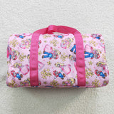 Cartoon Princess Stars Pink Gym Bag