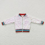 White Pink Sparkle Boys Jacket