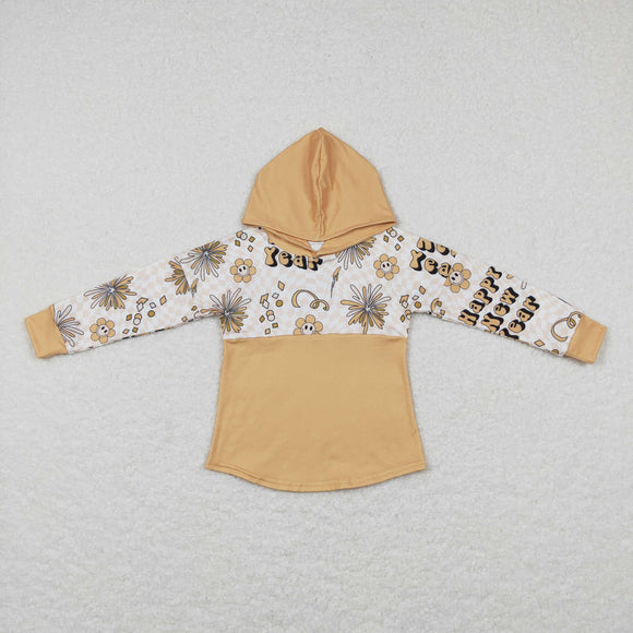 Floral Firework New Year Boys Hoodie Top