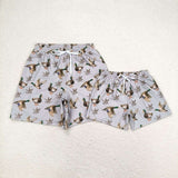 Duck Gray Boys Swimming Trunks