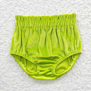Velvet Green Christmas Bummies