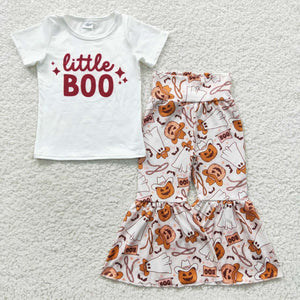 Little Boo Pumpkin Girls Halloween Outfits