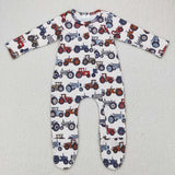 Promotional Truck Tractor Boys Fall Romper