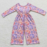 Pumpkin Pink Purple Girls Jumpsuit