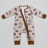 Duck Brown Boys Fall Romper