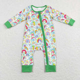 Rainbow Clover Green Boys St. Patrick's Day Romper