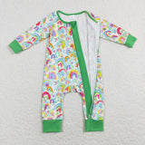 Rainbow Clover Green Boys St. Patrick's Day Romper