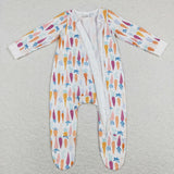 Carrots White Boys Easter Romper