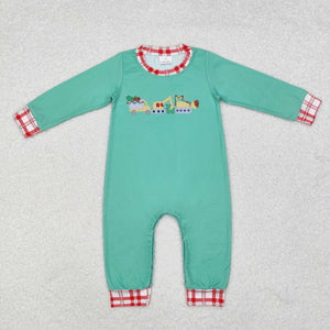 Construction Truck Boys Christmas Romper