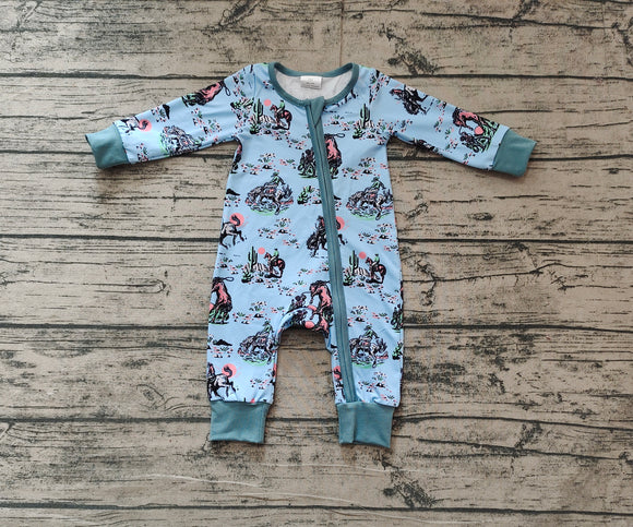 Pre-sale Rodeo Blue Boys Fall Romper