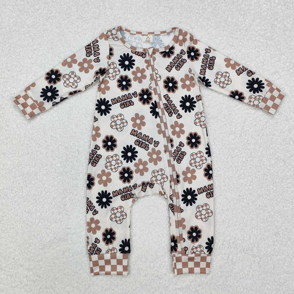 Bamboo Lightning Mama's Girl Girls Fall Romper