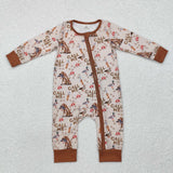 Bamboo Duck Call Me Brown Boys Fall Romper