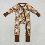 Moon Boots Cactus Cow Pumpkin Boys Halloween Romper