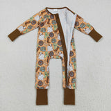 Moon Boots Cactus Cow Pumpkin Boys Halloween Romper