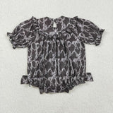 Mama's Bestie Smocked Camo Girls Summer Romper