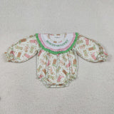 Howdy Go Lucky Boots Smocked Girls St. Patrick's Day Romper
