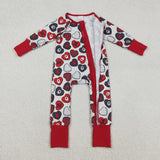 XOXO Heart Red Girls Valentines Romper