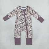 Brown Camo Boys Fall Romper
