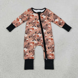Ghost Cats Boys Halloween Romper