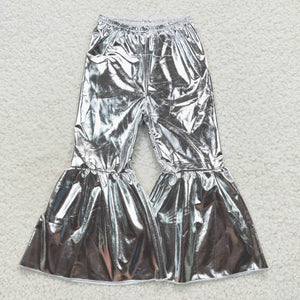 Silver Girls Pants