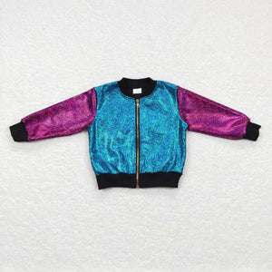 Blue Hot Pink Sparkle Boys Jacket