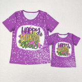 Happy Purple Mommy & Me Adult Mardi Gras Top