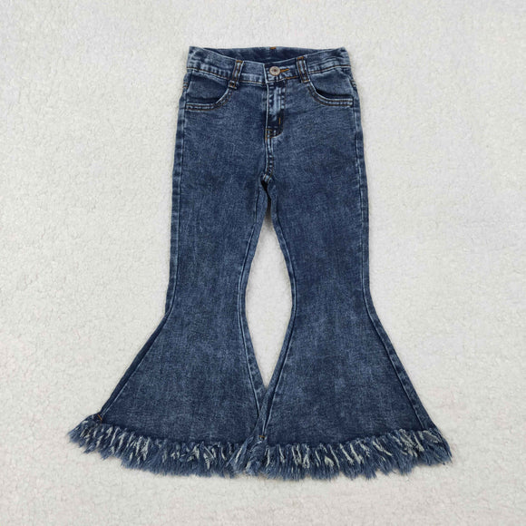 Tassels Flared Girls Jeans Pants