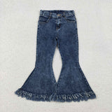 Tassels Flared Girls Jeans Pants