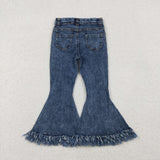 Tassels Flared Girls Jeans Pants