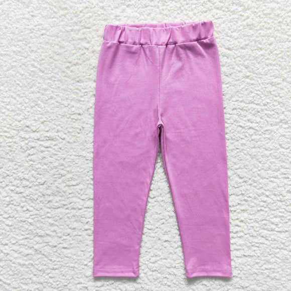 Solid Lavender Legging Girls Pants