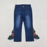Aztec Flared Girls Jeans Pants