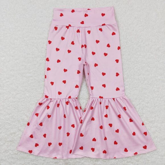 Heart Pink Girls Valentines Pants