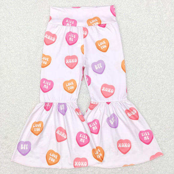 XOXO Kiss Me Pink Girls Valentines Pants