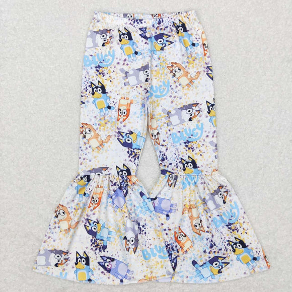 Cartoon Dogs Bell Bottoms Girls Pants