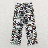 Brown Green Camo Beige Boys Jeans Pants