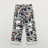 Brown Green Camo Beige Boys Jeans Pants