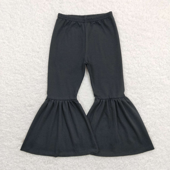Solid Black Girls Pants