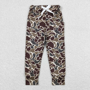 Brown Beige Camo Boys Pants