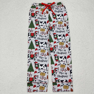 Adult Cows Moo Mommy & Me Christmas Pajamas