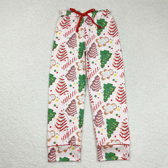 Adult Gingerbread Tree Beige Mom Christmas Pajamas