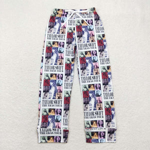 Adult Singer Black White Mom Pajamas Pants