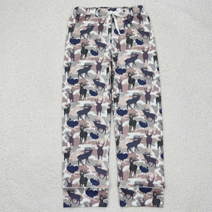 Adult Turkey Deer Camo Men Pajamas